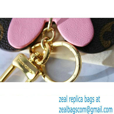 Louis Vuitton Monogram Canvas Bag Charm and Key Holder Mickey Minnie Mouse Pink