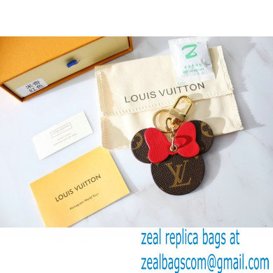 Louis Vuitton Monogram Canvas Bag Charm and Key Holder Mickey Minnie Mouse Red - Click Image to Close