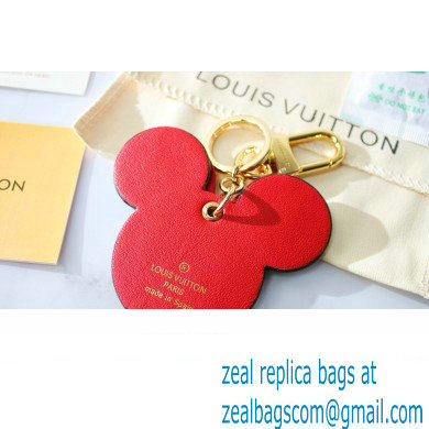 Louis Vuitton Monogram Canvas Bag Charm and Key Holder Mickey Minnie Mouse Red - Click Image to Close