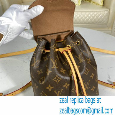 Louis Vuitton Monogram Canvas Montsouris BB Backpack Bag M45502 Natural