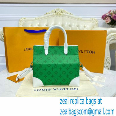 Louis Vuitton Monogram Canvas Print Tote Bag Green 2021 - Click Image to Close