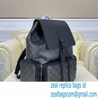 Louis Vuitton Monogram Eclipse Canvas Backpack Trio Bag M45538
