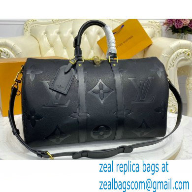 Louis Vuitton Monogram Empreinte Giant Leather Keepall Bandoulière 45 Bag M45532 2021 - Click Image to Close