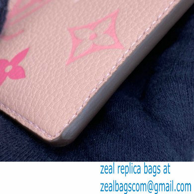 Louis Vuitton Monogram Empreinte Leather Card Holder M80401 Bouton de Rose Pink By The Pool Capsule Collection 2021