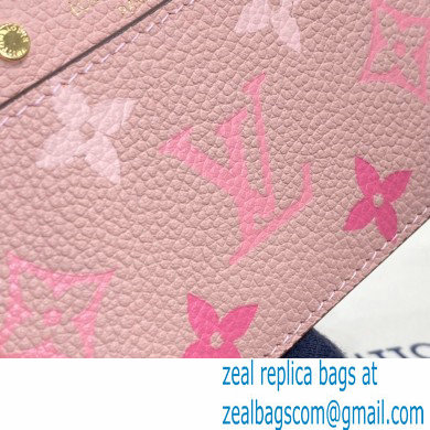 Louis Vuitton Monogram Empreinte Leather Card Holder M80401 Bouton de Rose Pink By The Pool Capsule Collection 2021