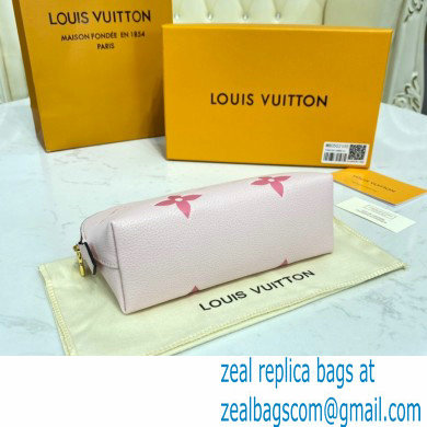 Louis Vuitton Monogram Empreinte Leather Cosmetic Pouch Bag M80502 Bouton de Rose Pink By The Pool Capsule Collection 2021