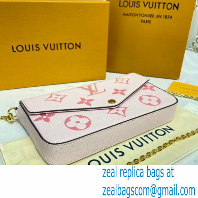 Louis Vuitton Monogram Empreinte Leather Felicie Pochette Bag M80498 Cherry Pink By The Pool Capsule Collection 2021