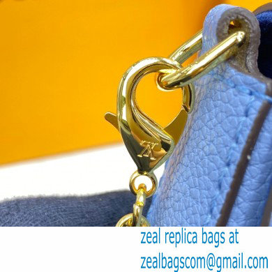 Louis Vuitton Monogram Empreinte Leather Felicie Pochette Bag M80498 Summer Blue By The Pool Capsule Collection 2021