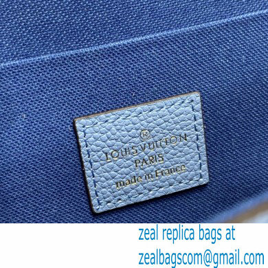 Louis Vuitton Monogram Empreinte Leather Felicie Pochette Bag M80498 Summer Blue By The Pool Capsule Collection 2021