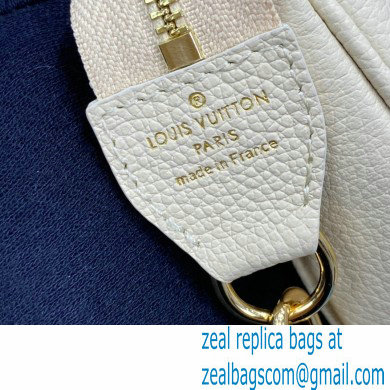 Louis Vuitton Monogram Empreinte Leather Mini Pochette Accessoires Bag M80501 Cream/Saffron By The Pool Capsule Collection 2021