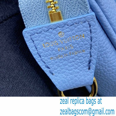 Louis Vuitton Monogram Empreinte Leather Mini Pochette Accessoires Bag M80501 Summer Blue By The Pool Capsule Collection 2021 - Click Image to Close