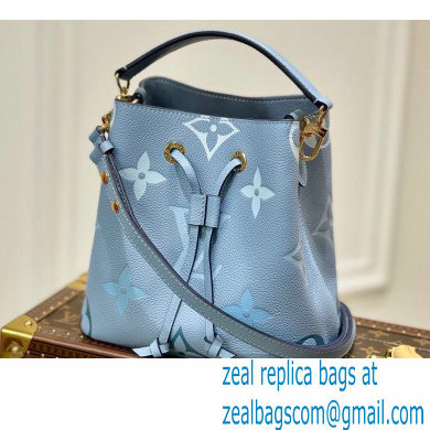 Louis Vuitton Monogram Empreinte Leather NeoNoe BB Bucket Bag M45709 Summer Blue By The Pool Capsule Collection 2021 - Click Image to Close