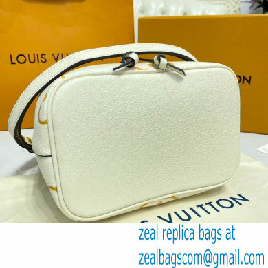 Louis Vuitton Monogram Empreinte Leather NeoNoe BB Bucket Bag M45716 Cream/Saffron By The Pool Capsule Collection 2021