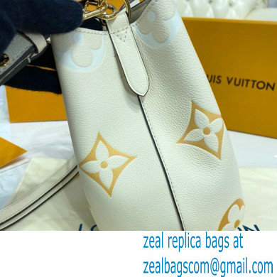 Louis Vuitton Monogram Empreinte Leather NeoNoe BB Bucket Bag M45716 Cream/Saffron By The Pool Capsule Collection 2021