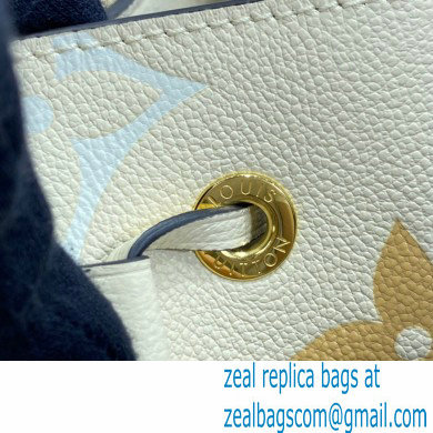 Louis Vuitton Monogram Empreinte Leather NeoNoe BB Bucket Bag M45716 Cream/Saffron By The Pool Capsule Collection 2021 - Click Image to Close