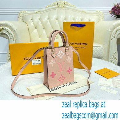 Louis Vuitton Monogram Empreinte Leather Petit Sac Plat Bag M80449 Bouton de Rose Pink By The Pool Capsule Collection 2021 - Click Image to Close