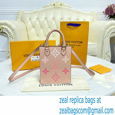 Louis Vuitton Monogram Empreinte Leather Petit Sac Plat Bag M80449 Bouton de Rose Pink By The Pool Capsule Collection 2021 - Click Image to Close