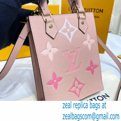 Louis Vuitton Monogram Empreinte Leather Petit Sac Plat Bag M80449 Bouton de Rose Pink By The Pool Capsule Collection 2021 - Click Image to Close