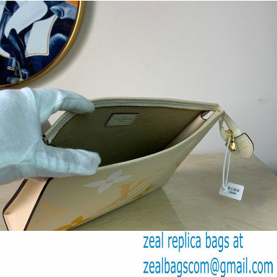 Louis Vuitton Monogram Empreinte Leather Toiletry Pouch 26 Bag M80504 Cream/Saffron By The Pool Capsule Collection 2021