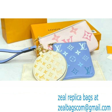 Louis Vuitton Monogram Empreinte Leather Trio Pouch Bag M80407 By The Pool Capsule Collection 2021