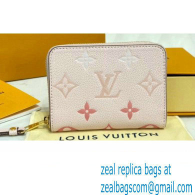 Louis Vuitton Monogram Empreinte Leather Zippy Coin Purse M80408 Bouton de Rose Pink By The Pool Capsule Collection 2021 - Click Image to Close