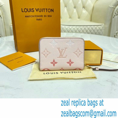 Louis Vuitton Monogram Empreinte Leather Zippy Coin Purse M80408 Bouton de Rose Pink By The Pool Capsule Collection 2021