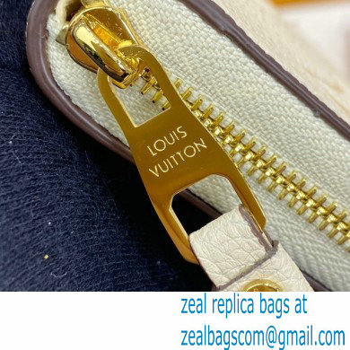 Louis Vuitton Monogram Empreinte Leather Zippy Coin Purse M80408 Cream/Saffron By The Pool Capsule Collection 2021