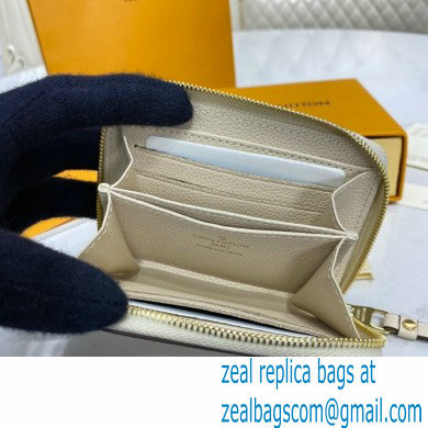 Louis Vuitton Monogram Empreinte Leather Zippy Coin Purse M80408 Cream/Saffron By The Pool Capsule Collection 2021