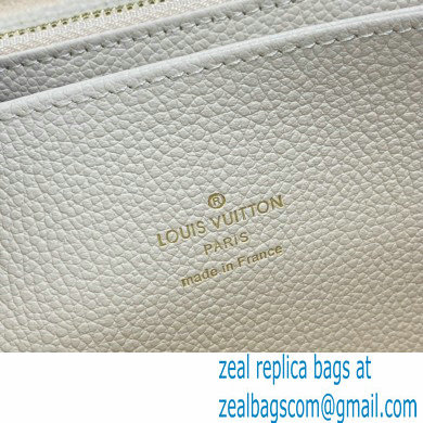 Louis Vuitton Monogram Empreinte Leather Zippy Wallet M80402 Cream/Saffron By The Pool Capsule Collection 2021