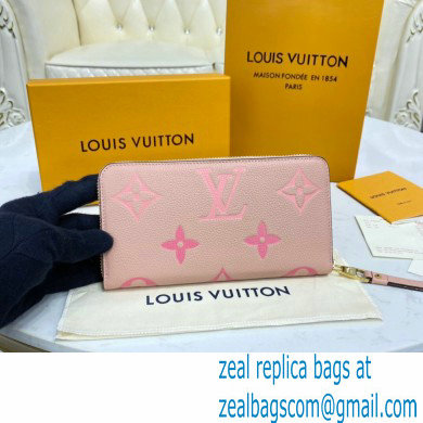 Louis Vuitton Monogram Empreinte Leather Zippy Wallet M80403 Bouton de Rose Pink By The Pool Capsule Collection 2021