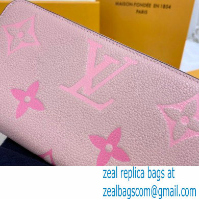 Louis Vuitton Monogram Empreinte Leather Zippy Wallet M80403 Bouton de Rose Pink By The Pool Capsule Collection 2021