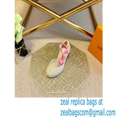 Louis Vuitton Monogram-embroidered Canvas Starboard Wedge Espadrilles Yellow 2021 - Click Image to Close