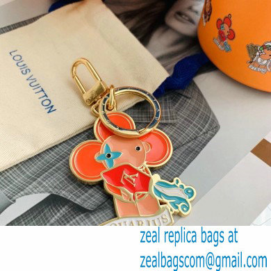 Louis Vuitton Vivienne Bag Charm and Key Holder Zodiac Aquarius