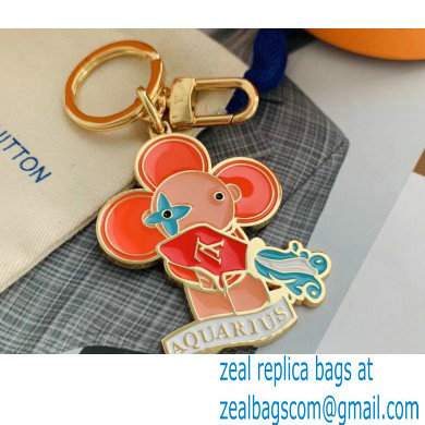 Louis Vuitton Vivienne Bag Charm and Key Holder Zodiac Aquarius