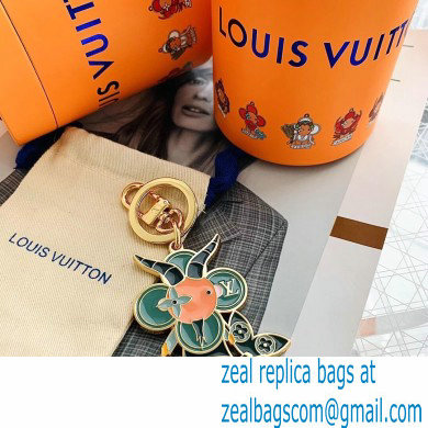Louis Vuitton Vivienne Bag Charm and Key Holder Zodiac Capricorn