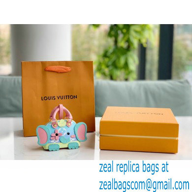 Louis Vuitton Wild Puppet Alma Elephant Bag Charm and Key Holder Pink - Click Image to Close