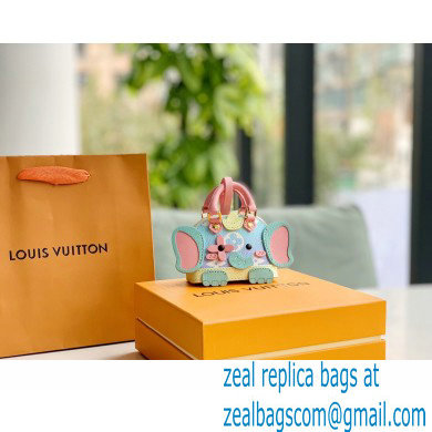 Louis Vuitton Wild Puppet Alma Elephant Bag Charm and Key Holder Pink