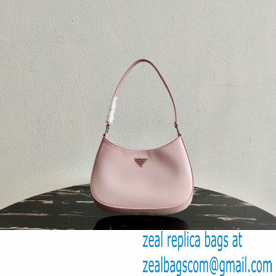 Prada Cleo Brushed Leather Shoulder Bag 1BC499 Light Pink 2021 - Click Image to Close