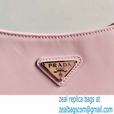 Prada Cleo Brushed Leather Shoulder Bag 1BC499 Light Pink 2021 - Click Image to Close