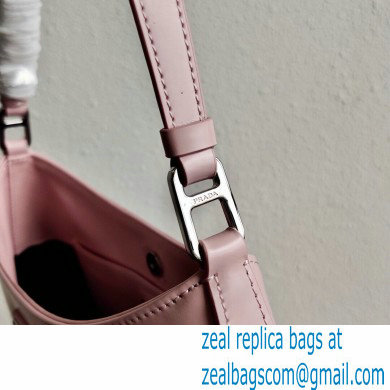 Prada Cleo Brushed Leather Shoulder Bag 1BC499 Light Pink 2021 - Click Image to Close