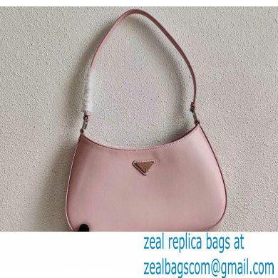 Prada Cleo Brushed Leather Shoulder Bag 1BC499 Light Pink 2021 - Click Image to Close