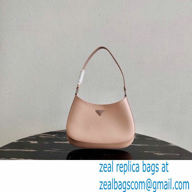 Prada Cleo Brushed Leather Shoulder Bag 1BC499 Orchid Pink 2020