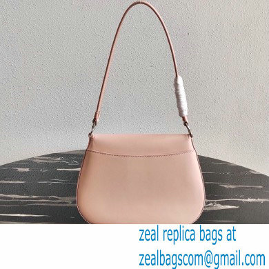 Prada Cleo Brushed Leather Shoulder Bag with Flap 1BD311 Orchid Pink 2020