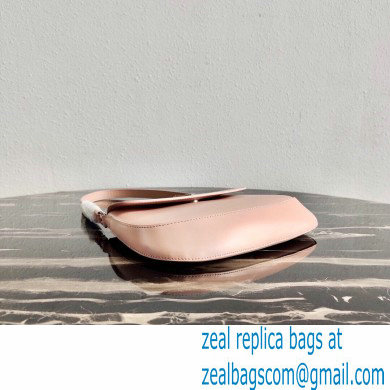 Prada Cleo Brushed Leather Shoulder Bag with Flap 1BD311 Orchid Pink 2020