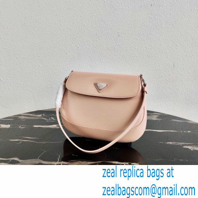 Prada Cleo Brushed Leather Shoulder Bag with Flap 1BD311 Orchid Pink 2020