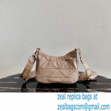 Prada Leather Shoulder Bag 1BC151 Beige 2021