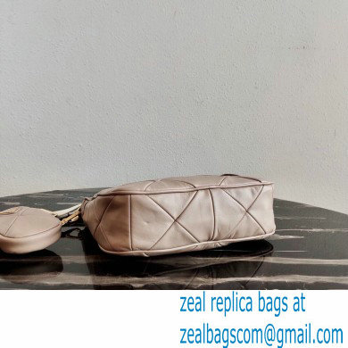 Prada Leather Shoulder Bag 1BC151 Beige 2021