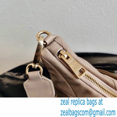 Prada Leather Shoulder Bag 1BC151 Beige 2021