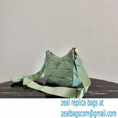 Prada Leather Shoulder Bag 1BC151 Light Green 2021