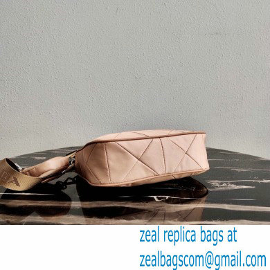 Prada Padded Nylon Shoulder Bag 1BC151 Beige 2021